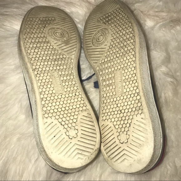 🎉 HP! Rare! PATRICK Navy Leather Sneakers - EUC! - Picture 8 of 9